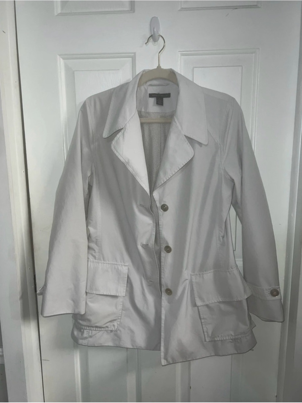 Kenneth Cole New York White Women's Trench Coat